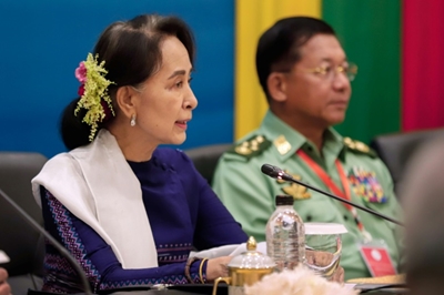 Myanmar junta hits Suu Kyi with graft charges