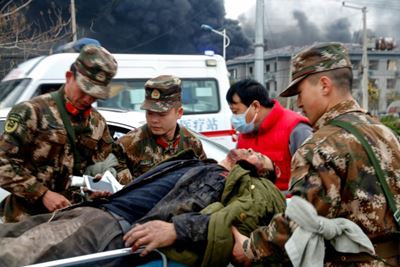 Death toll in China chemical plant blast rises to 12