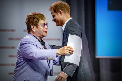 Elton John and Prince Harry launch bid to 'smash' AIDS stigma