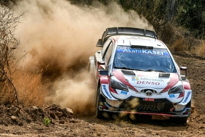 Welshman Evans riding his luck as WRC title battle heats up in Sardinia