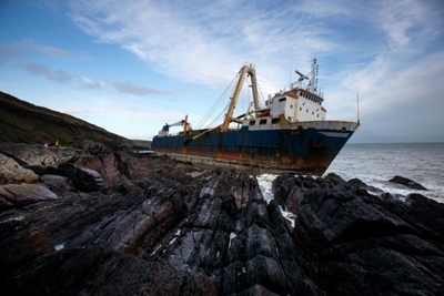 'Owner' makes claim to ghost ship grounded off Ireland