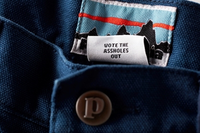 Patagonia calls out climate deniers with blunt message on label