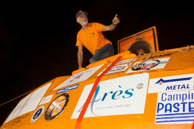 Frenchman savours triumphant barrel crossing of Atlantic ocean