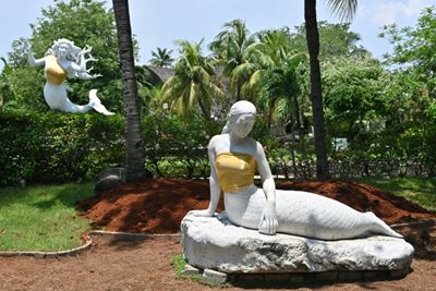 Bare-breasted mermaids get covered up in Indonesia