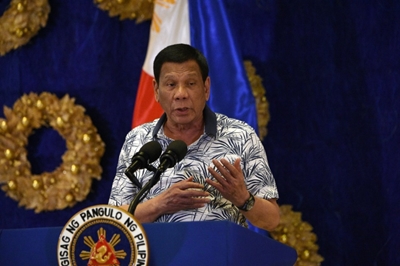 Hands off: 'No touch' virus policy for Philippines president 