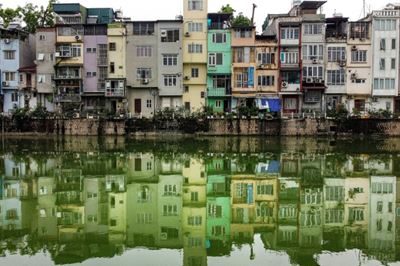The 'tube houses' that dominate Hanoi's streets