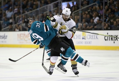 Knights edge Sharks, Lightning strike Bruins