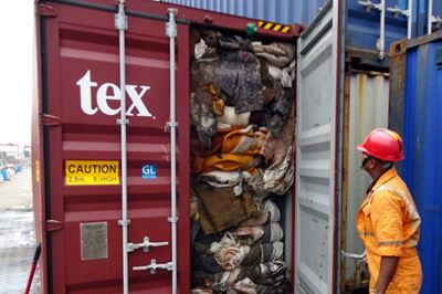 Sri Lanka returns containers of illegal waste to Britain