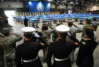Remains of US Korean War dead on way home after decades