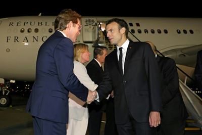 Pacific and China on agenda as Macron arrives in Australia