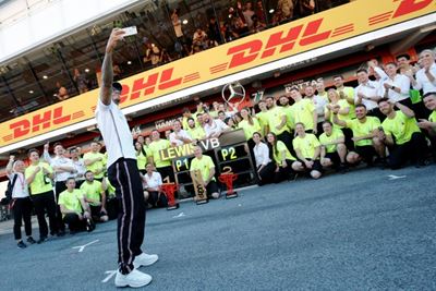 Hamilton inspired to victory by brave cancer boy