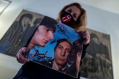Start me up: Stones superfan jumps as US travel ban ends