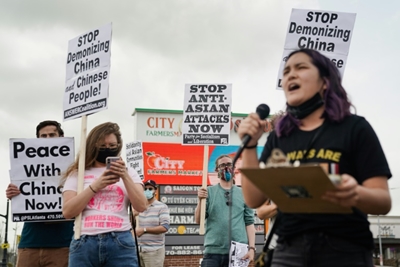 US demonstrators rally nationwide against anti-Asian violence