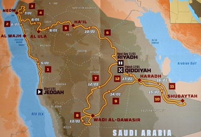 Dakar Rally unveils tough Arabian desert route for 2020