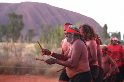 Celebrations at Uluru after climbers permanently banned