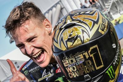 Quartararo wins first MotoGP title after Bagnaia crashes out