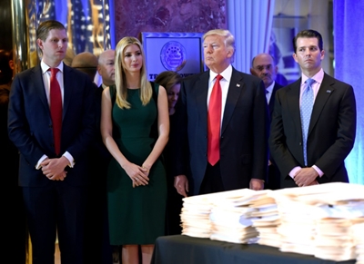 New York sues Trump for 'illegal conduct' at family foundation