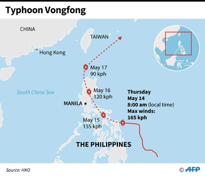 Typhoon forces risky evacuations in virus-hit Philippines