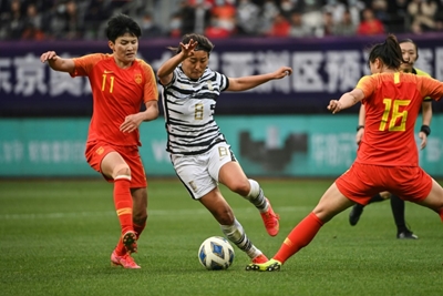China beat S.Korea in extra time to seal Tokyo Olympics spot