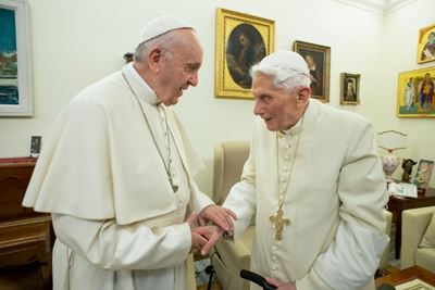 Seven years after stepping down, Benedict fuels 'two popes' headache