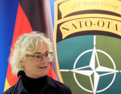 German defence minister says Russia cannot 'dictate' to NATO