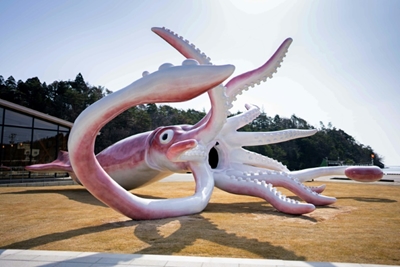 Squids in: Japan town builds giant statue with Covid grant