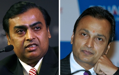 India's richest man helps tycoon brother avoid jail