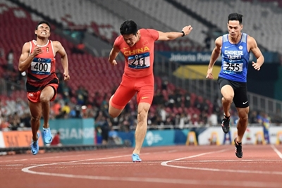 Super Su wins 100m as Africa looms large at Asian Games