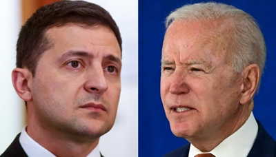 Ukraine's Zelensky seeks Biden's help against Russia