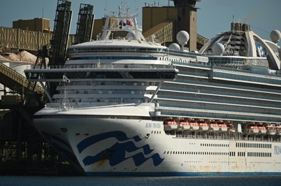 Australian police seize black box in raid on virus-hit cruise ship