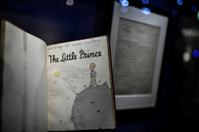 'Little Prince' manuscript visits France for first time