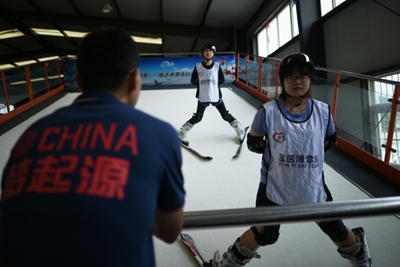 Chinese farmers swap sheep for skis ahead of Olympics
