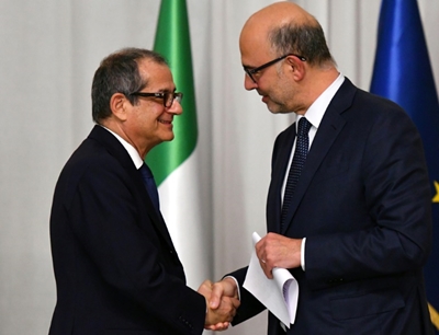 Italy shares higher despite Moody's downgrade, EU warnings