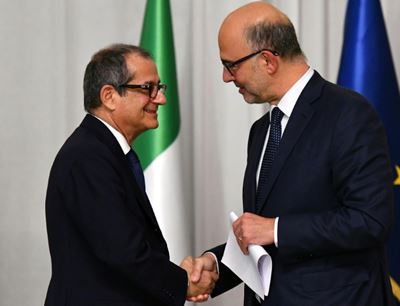 Italy shares higher despite Moody's downgrade, EU warnings
