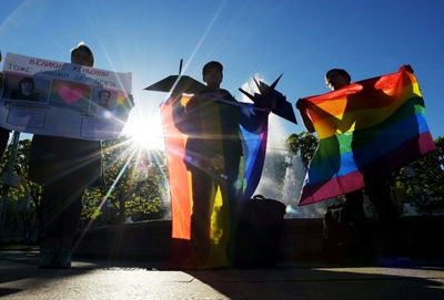 Russian LGBT activist faces porn trial for vagina drawings