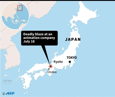 One dead in suspected arson attack on Japan animation studio