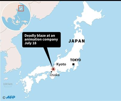 One dead in suspected arson attack on Japan animation studio