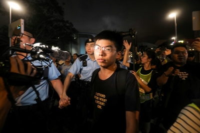 Leading Hong Kong democracy activist Joshua Wong arrested: party