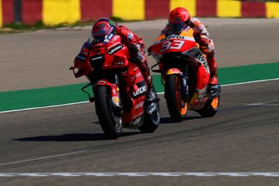 Ducati's Bagnaia masters Marquez to open MotoGP account