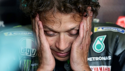 Motorcycling great Valentino Rossi rides off into the sunset