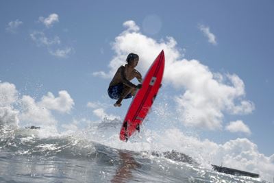 Surfing finally makes Olympic bow under blazing Japan sun