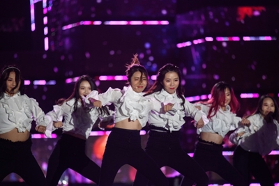 Dancing in the streets: performers gather for K-pop festival