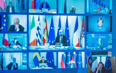 Divided EU leaders meet on virus recovery plan