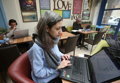 In pandemic year, Syrians blocked from Zoom, Netflix
