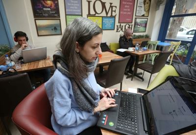 In pandemic year, Syrians blocked from Zoom, Netflix