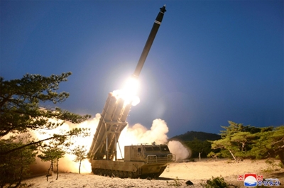 North Korea says tested 'super-large' rocket launchers