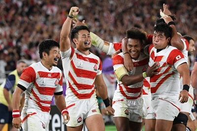 History-makers Japan floor Scots to reach World Cup quarters