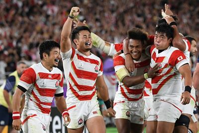 History-makers Japan floor Scots to reach World Cup quarters