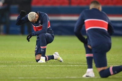 Neymar scores hat-trick as PSG win game suspended after racism walkout