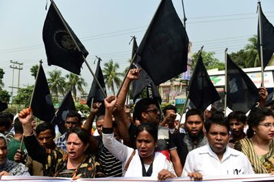 Bangladesh protesters demand justice 5 years after factory disaster